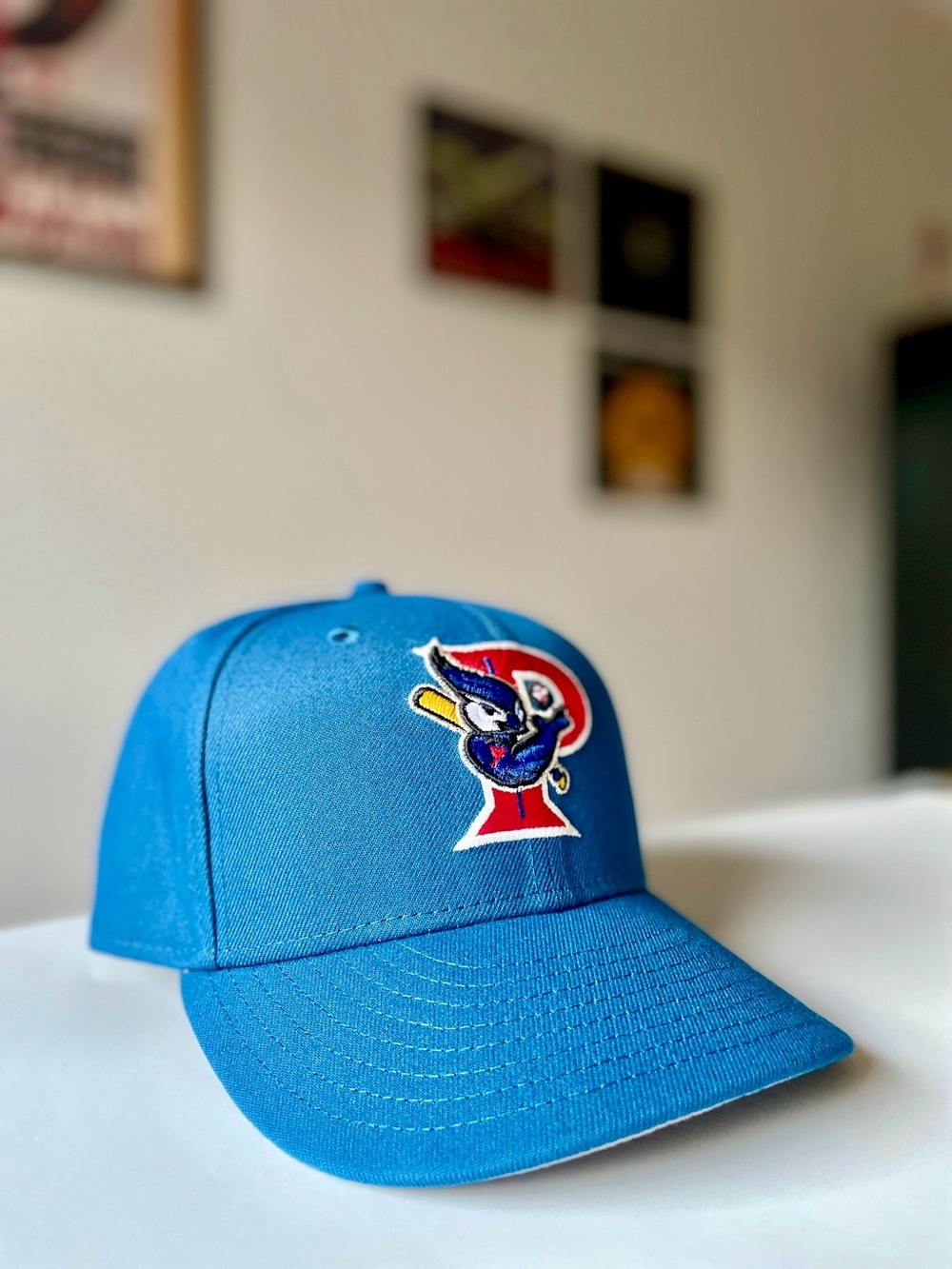 Rare Seashore Blue Pulaski Blue Jays MiLB 59FIFTY Fitted Cap